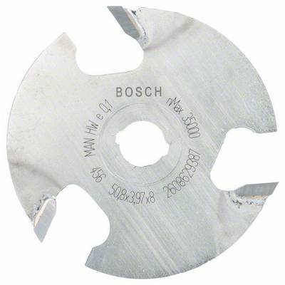 Disco da taglio Bosch in metallo, circolare con quattro denti, con iscrizione 'Max 3500', adatto per lavorazioni del legno.