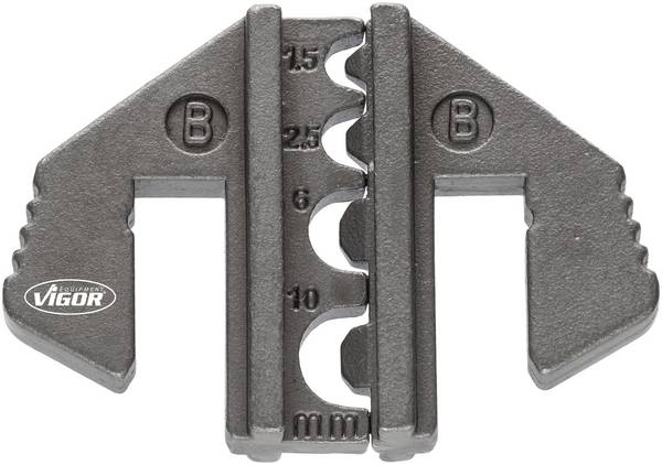 Vigor V2499-B Matrice di crimpaggio Capocorda chiuso non isolato 1.5 fino a 10 mm²