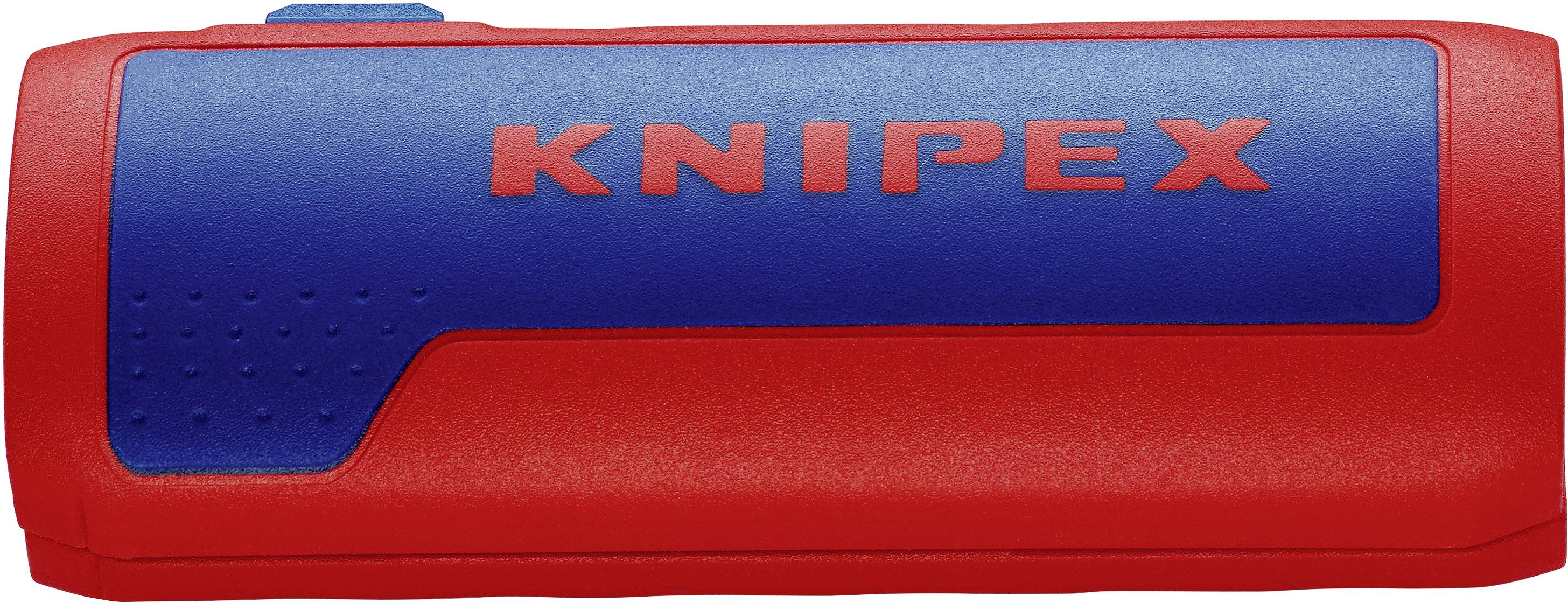 Attrezzo KNIPEX in rosso e blu con risalto del nome del marchio.