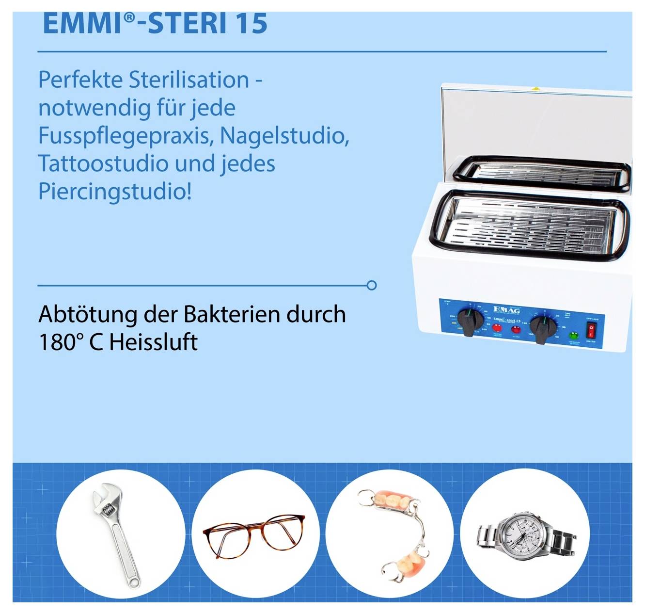 Emag Steri 15 Sterilizzatore ad aria calda-4