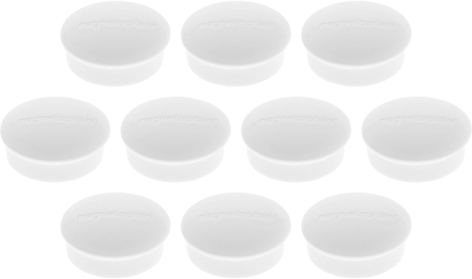 magnetoplan Magnete Discofix Mini (Ø x A) 19 mm x 7 mm tondo Bianco 10 pz. 1664600-2