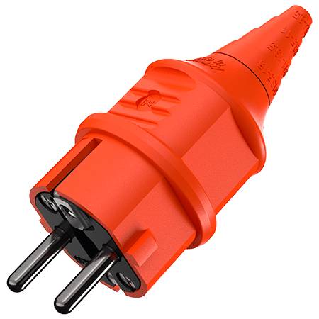 MENNEKES 10837 Spina di sicurezza Plastica 230 V Arancione IP44