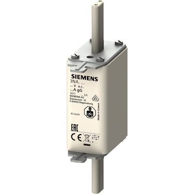 Fusibile NH SIEMENS, tipo 3NA, stampe tecniche e di certificazione visibili, per uso industriale, dati specifici del modello.