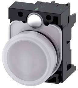 Un pulsante rotondo grigio con involucro nero e un bordo illuminato. Idoneo per l'utilizzo nei sistemi di controllo elettrici.