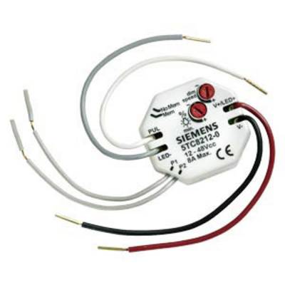 Un componente elettronico con diversi cavi collegati e due pulsanti rossi. Etichetta 'Siemens S7C8212-0'.