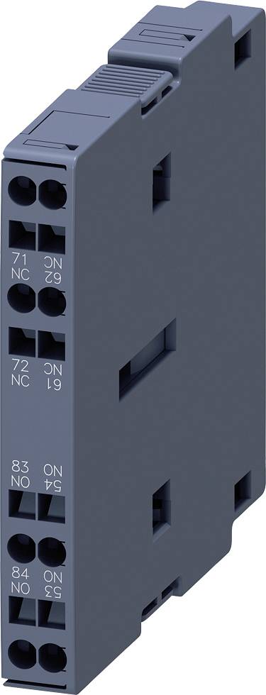 Un modulo grigio elettronico con diversi morsetti su un lato, progettato per l'impiego in circuiti elettrici.
