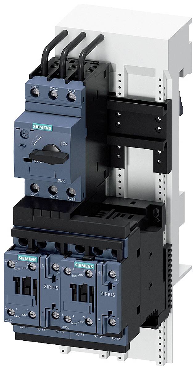 Quadro elettrico con diversi interruttori blu e neri e cavi, montato su un supporto bianco.