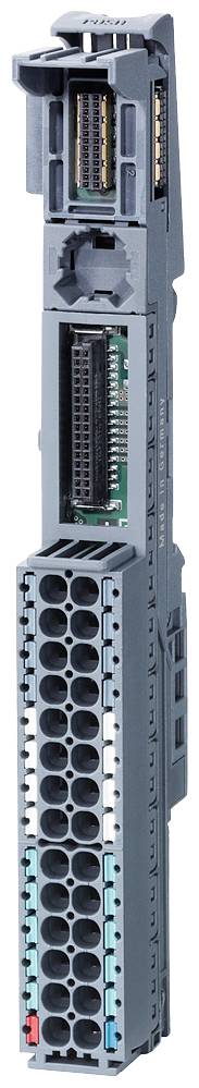 Componente industriale con multipli connettori, mostra diversi attacchi codificati a colori per cablaggio elettrico in sistemi automatizzati.