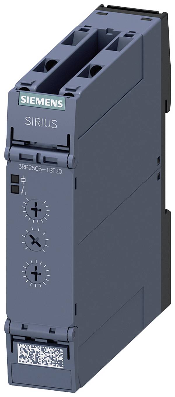 Siemens  3RP25051BT20  3RP2505-1BT20  Relè temporizzato  Multifunzionale    1 pz.  Intervallo di tempo: 0.05 s - 100 h  2 scambi