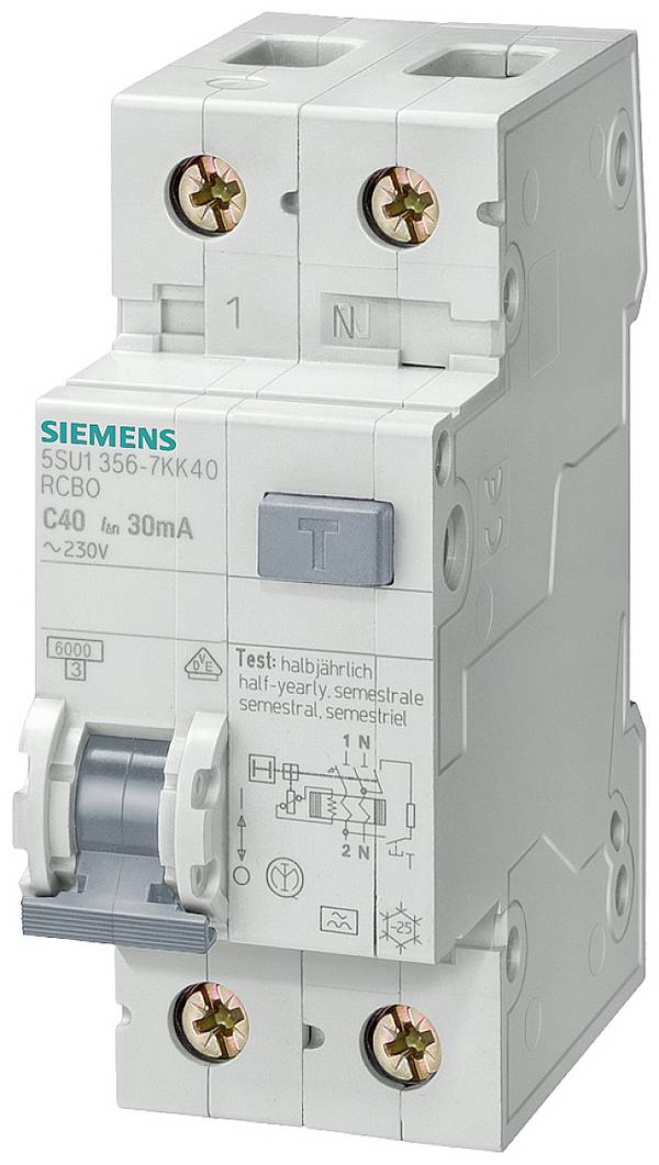 Siemens 5SU13567KK16 Interruttore     16 A 0.03 A 230 V