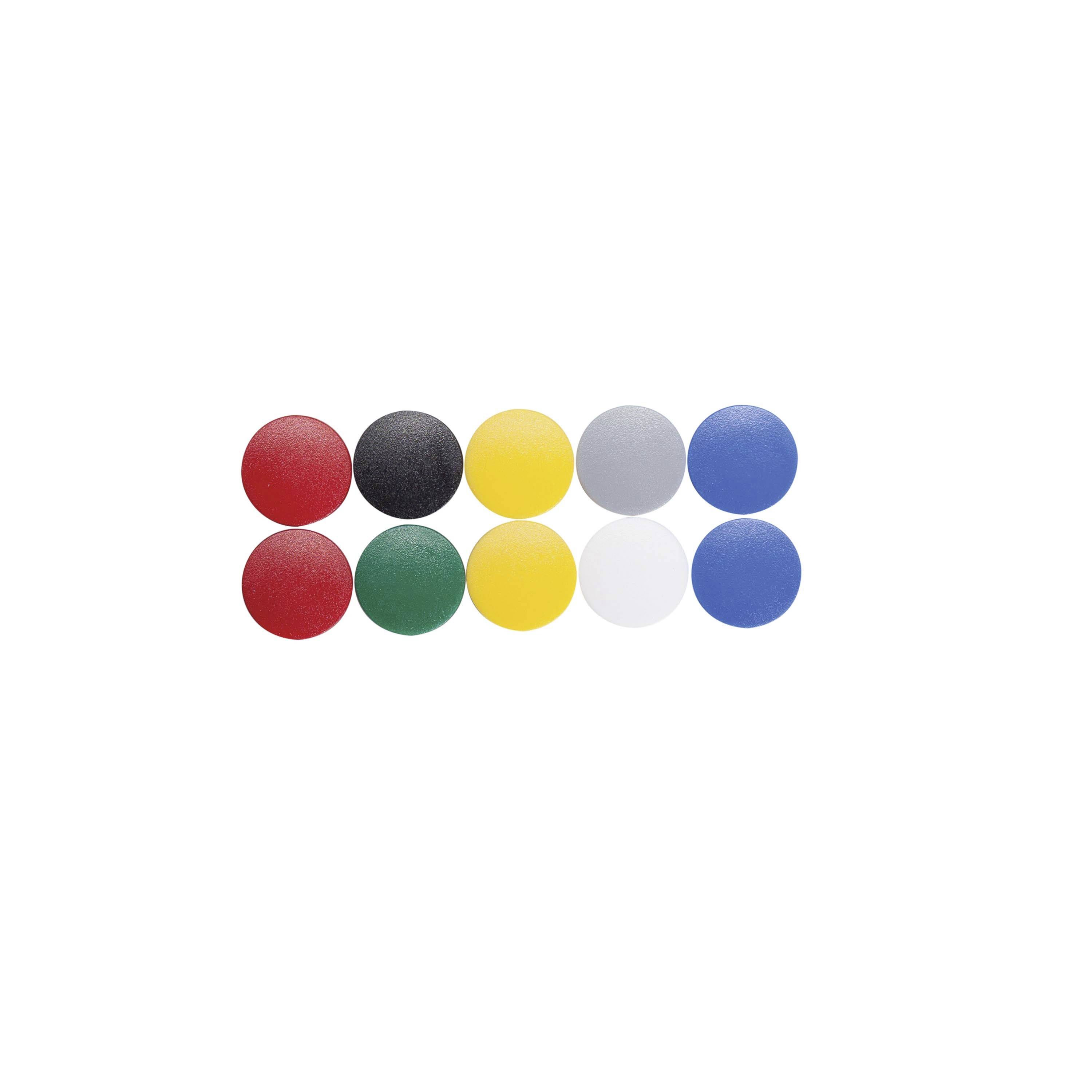 Maul Magnete MAULsolid (Ø x A) 20 mm x 7.5 mm tondo Giallo, Rosso, Blu, Bianco, Verde, Grigio, Nero 10 pz. 6162099