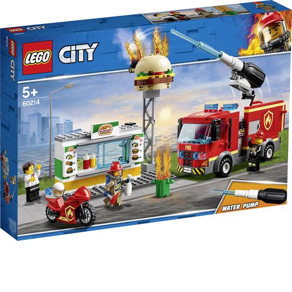 LEGOŽ City - LEGOŽ CITY 60214 Vigili del fuoco nel ristorante hamburger - LEGOŽ City - LEGOŽ CITY 60214 Vigili del fuoco nel ristorante hamburger -
