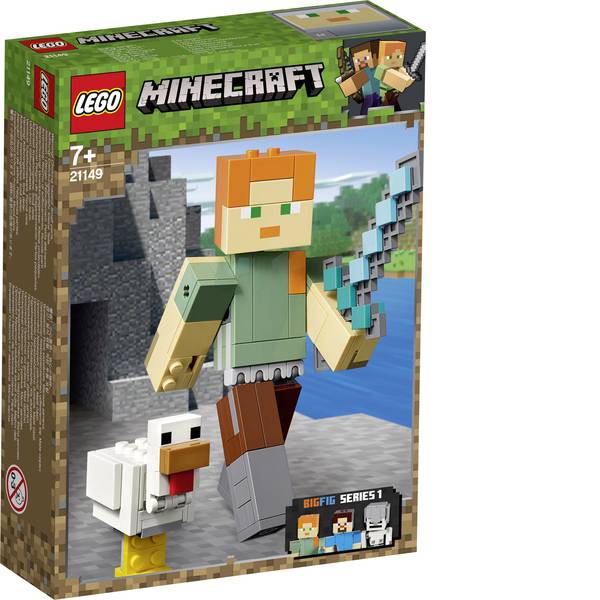 LEGOŽ Minecraft - LEGOŽ MINECRAFT 21149 Minecraft-BigFig Alex con pollo - LEGOŽ Minecraft - LEGOŽ MINECRAFT 21149 Minecraft-BigFig Alex con pollo -