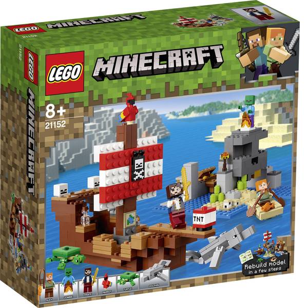 LEGOŽ Minecraft - LEGOŽ MINECRAFT 21152 La nave dei pirati avventura - LEGOŽ Minecraft - LEGOŽ MINECRAFT 21152 La nave dei pirati avventura -