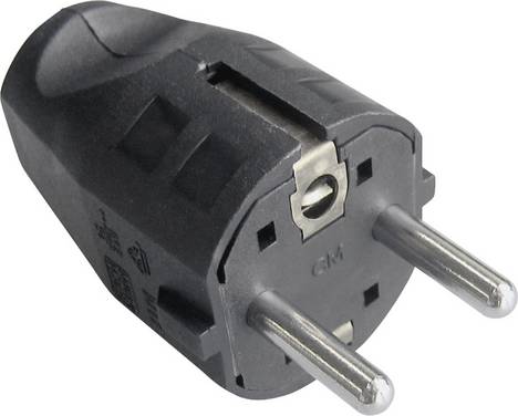 Bachmann 910.100 Spina di sicurezza Plastica  250 V Nero IP20