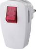Bachmann 911.273 Spina di sicurezza Plastica con interruttore 250 V Bianco IP20