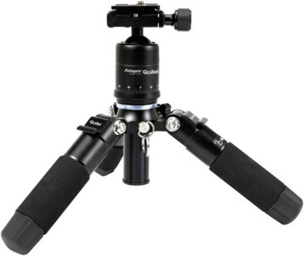 Rollei Rollei Compact Traveler Mini M-1 schwarz Ministativo  Altezza operativa=12 - 41 cm Nero, Blu
