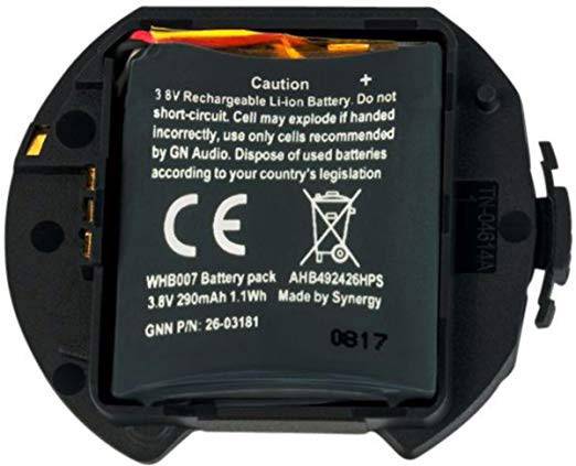 Jabra 14151-09 Batteria ricaricabile cuffie Sostituisce la batteria originale (originale) Engage-battery 3.8 V 290 mAh-0