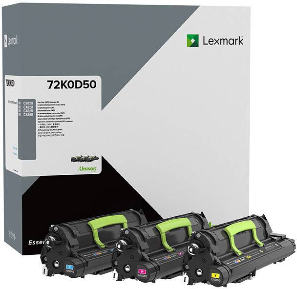 Lexmark Unità di sviluppo Unità di sviluppo CS820 CS827 CX820 CX825 CX827 CX860 72K0D50 Originale Ciano, Magenta, Giallo-0