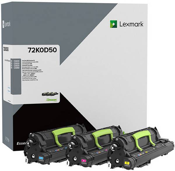 Lexmark Unità di sviluppo Unità di sviluppo CS820 CS827 CX820 CX825 CX827 CX860 72K0D50 Originale Ciano, Magenta, Giallo 300000 pagine
