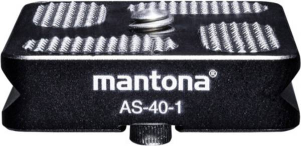 Mantona AS-40-1 Piastra cambio rapido Filetto esterno=1/4"