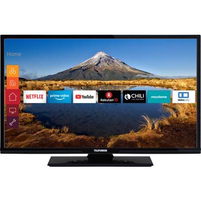 Telefunken C32F545A TV LED 81 cm 32 pollici ERP F (A - G) DVB-T2, DVB-C, DVB-S, Full HD, Smart TV, WLAN, CI+ Nero