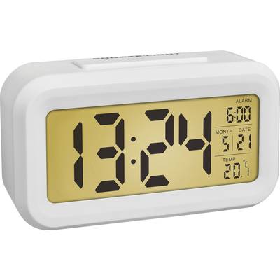 Un orologio digitale mostra le 13:24. In alto a destra sono visibili l'ora della sveglia 6:00 e la data 5/12. In basso a destra è indicata la temperatura di 20,1°C.