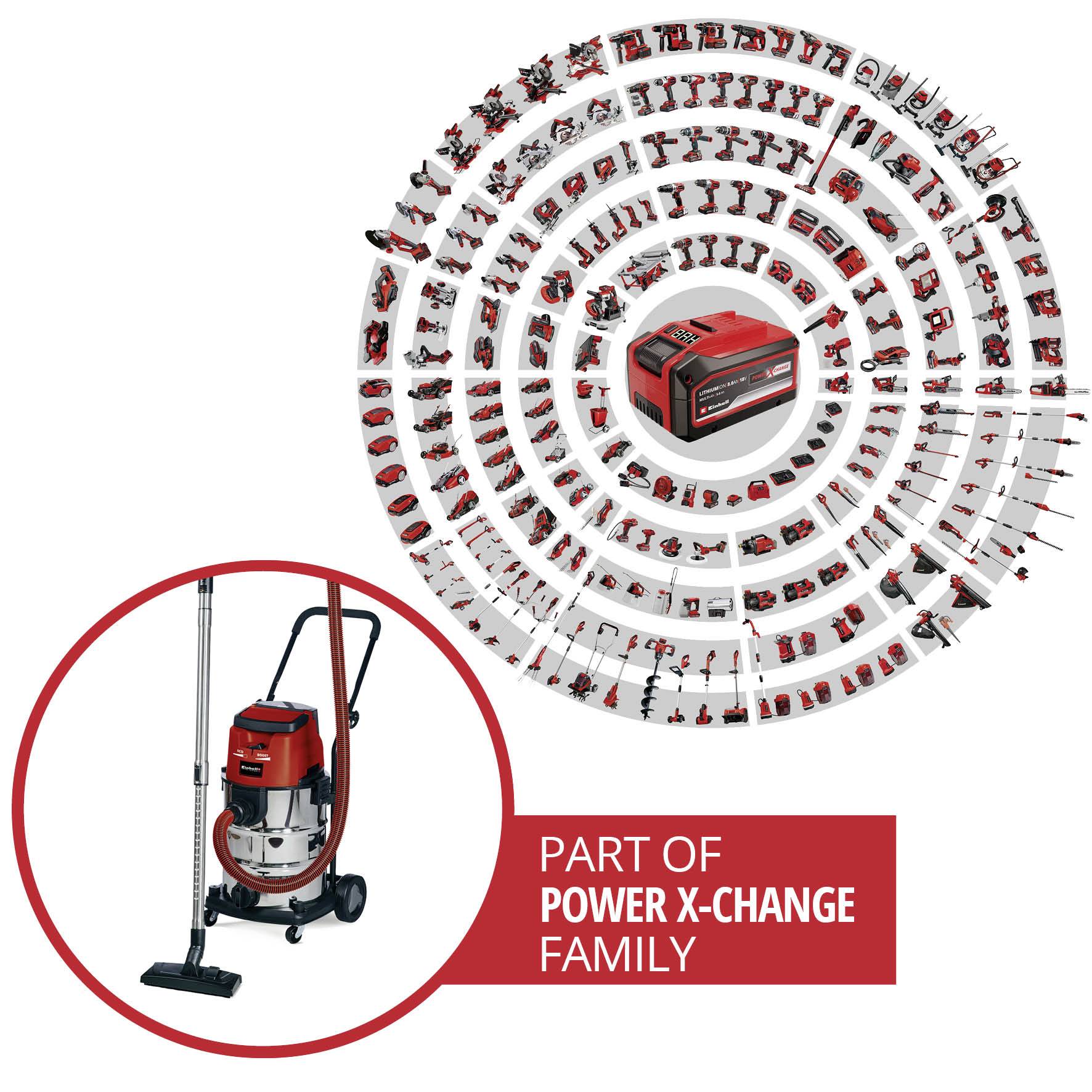 Einhell Power X-Change TE-VC 36/30 Li S-Solo 2347140 Aspiratutto 30 l senza batteria-3