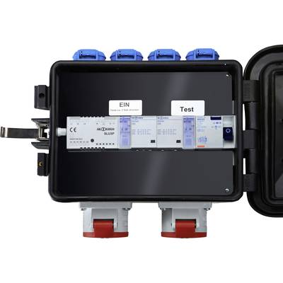 Scatola di distribuzione di corrente, IP44, con 4 prese Schuko Scatola di distribuzione di corrente, IP44, con 4 prese Schuko