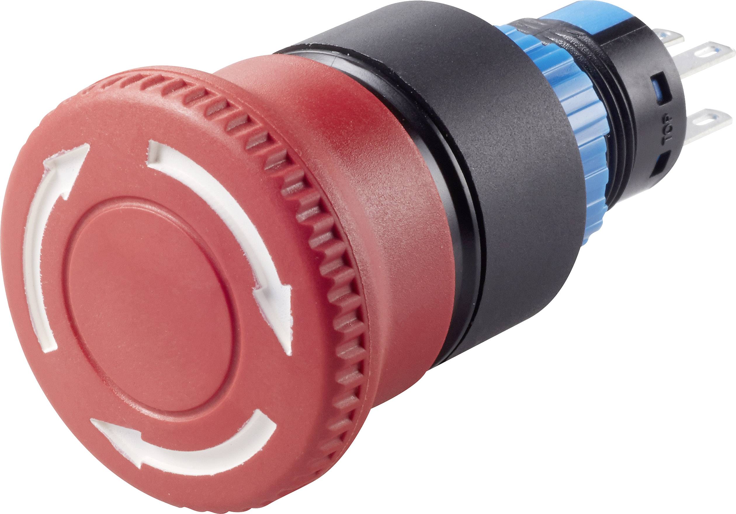 TRU COMPONENTS TC-LAS1-APY-22TS Interruttore di arresto di emergenza 250 V/AC 3 A 2 NC, 2 NA IP40 1 pz.