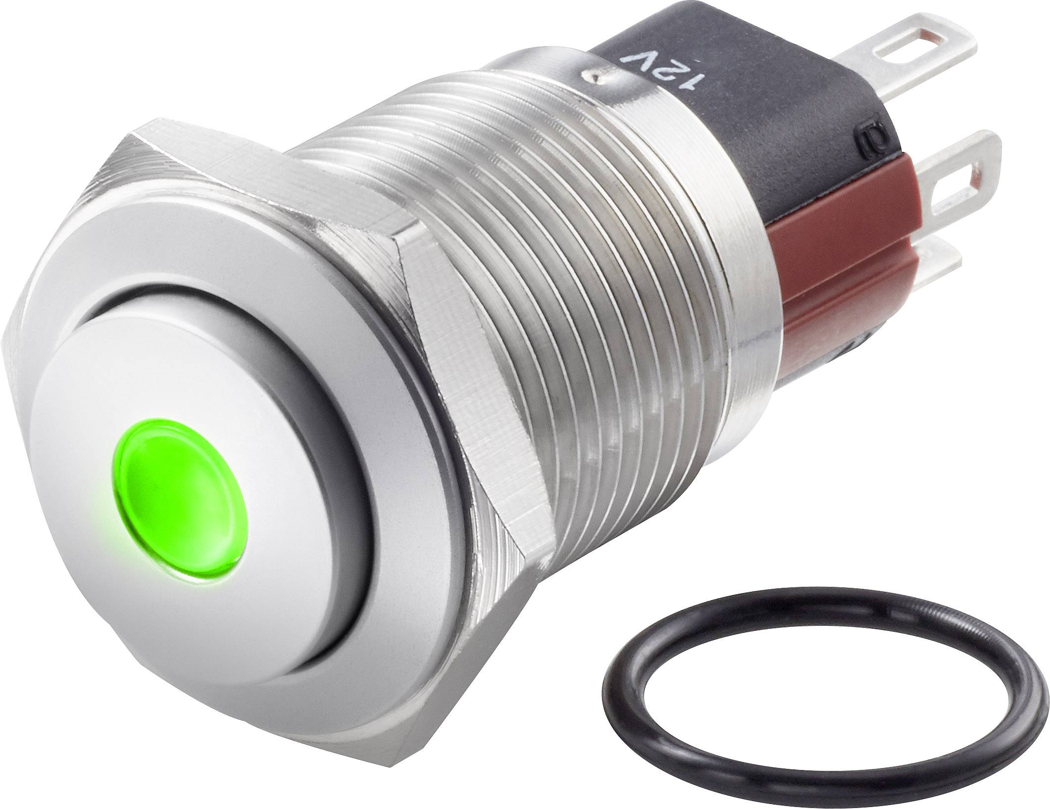 Tru Components Tc Gq16 Kh 11zd J G 12v S Interruttore Antivandalo 48 V Dc 2 A 1 X Off On Ip65 Permanente 1 Pz Conrad It