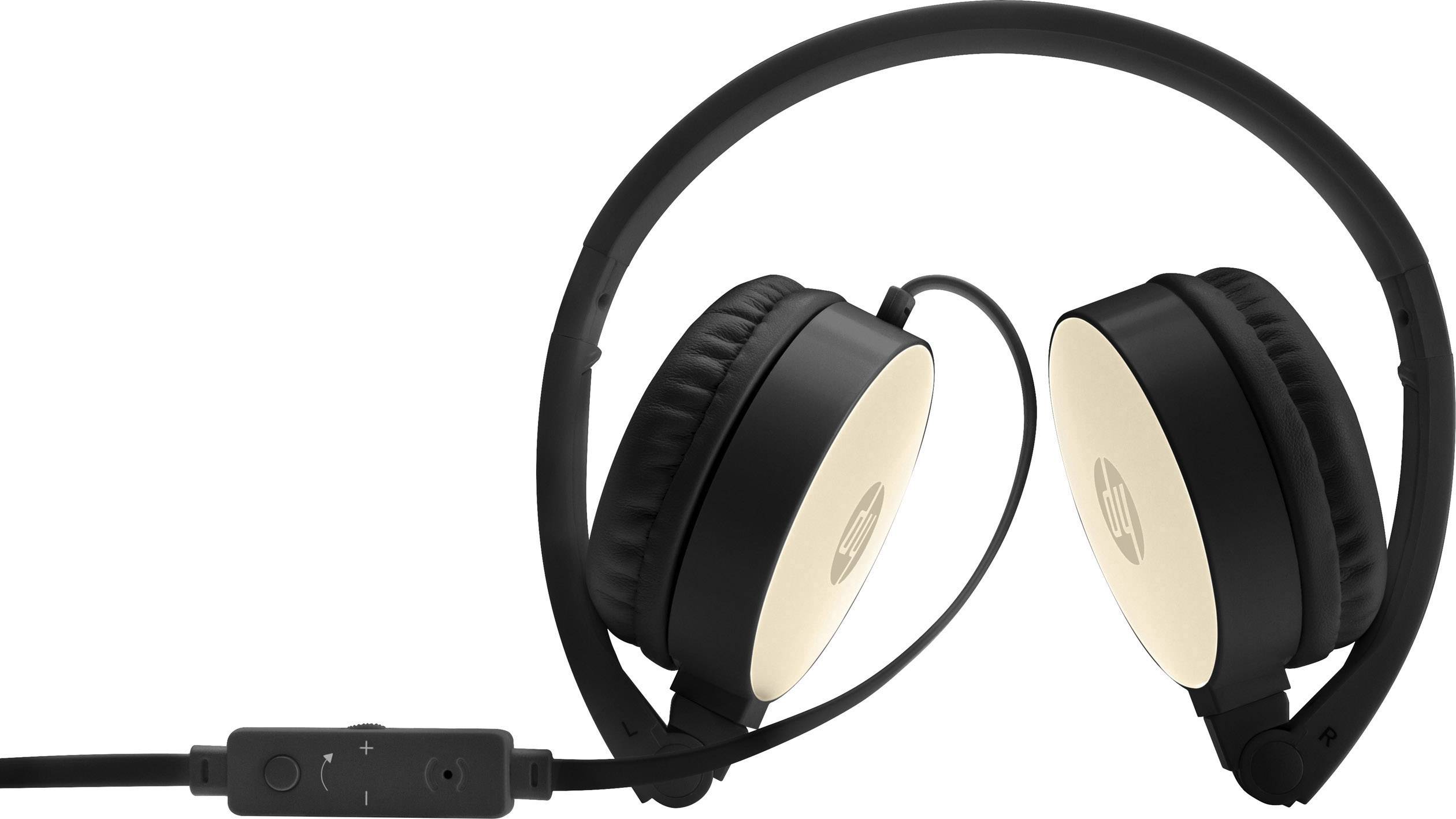 HP H2800 On Ear cuffia auricolare via cavo Oro Eliminazione del rumore-1