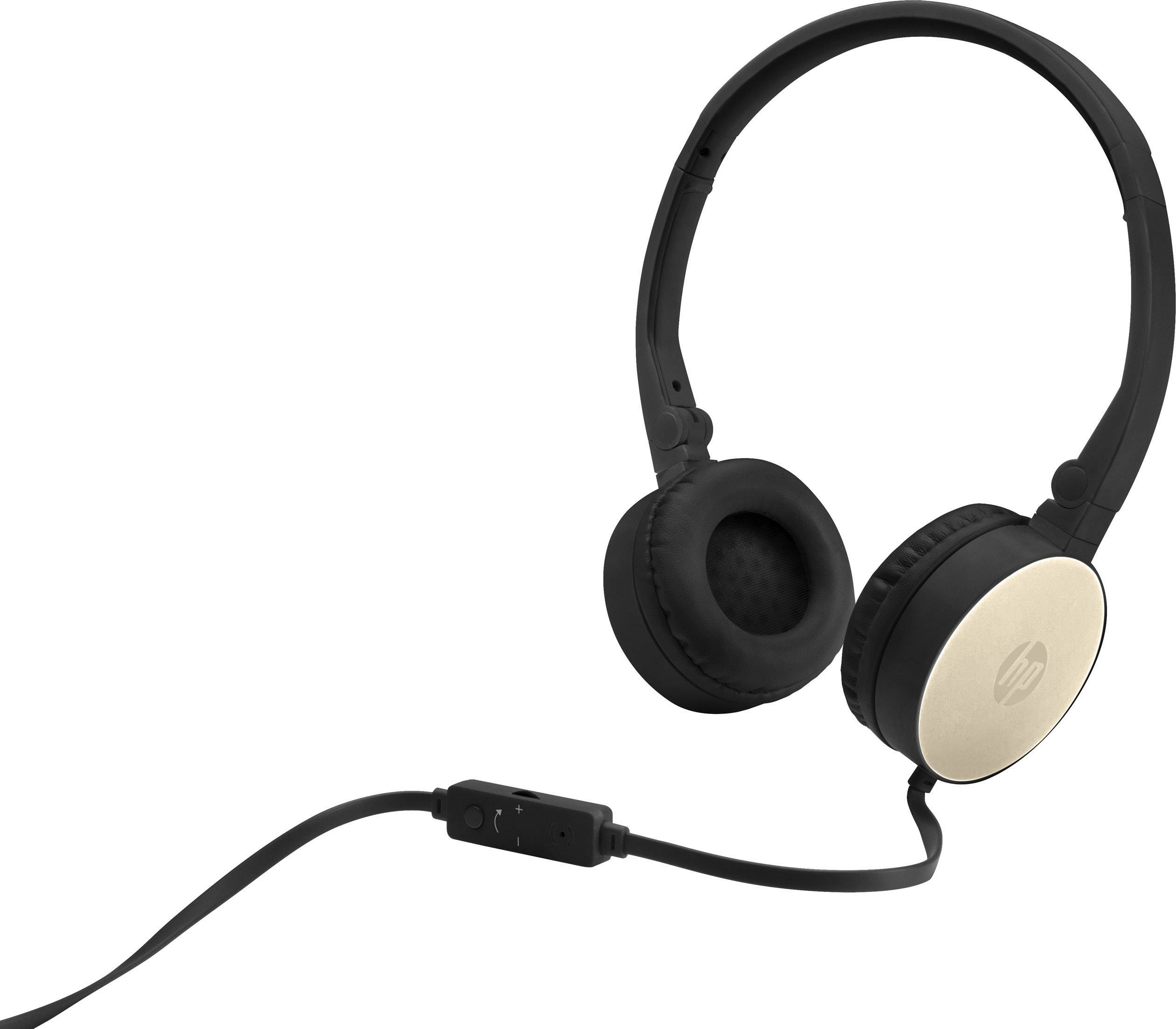HP H2800 On Ear cuffia auricolare via cavo Oro Eliminazione del rumore-2