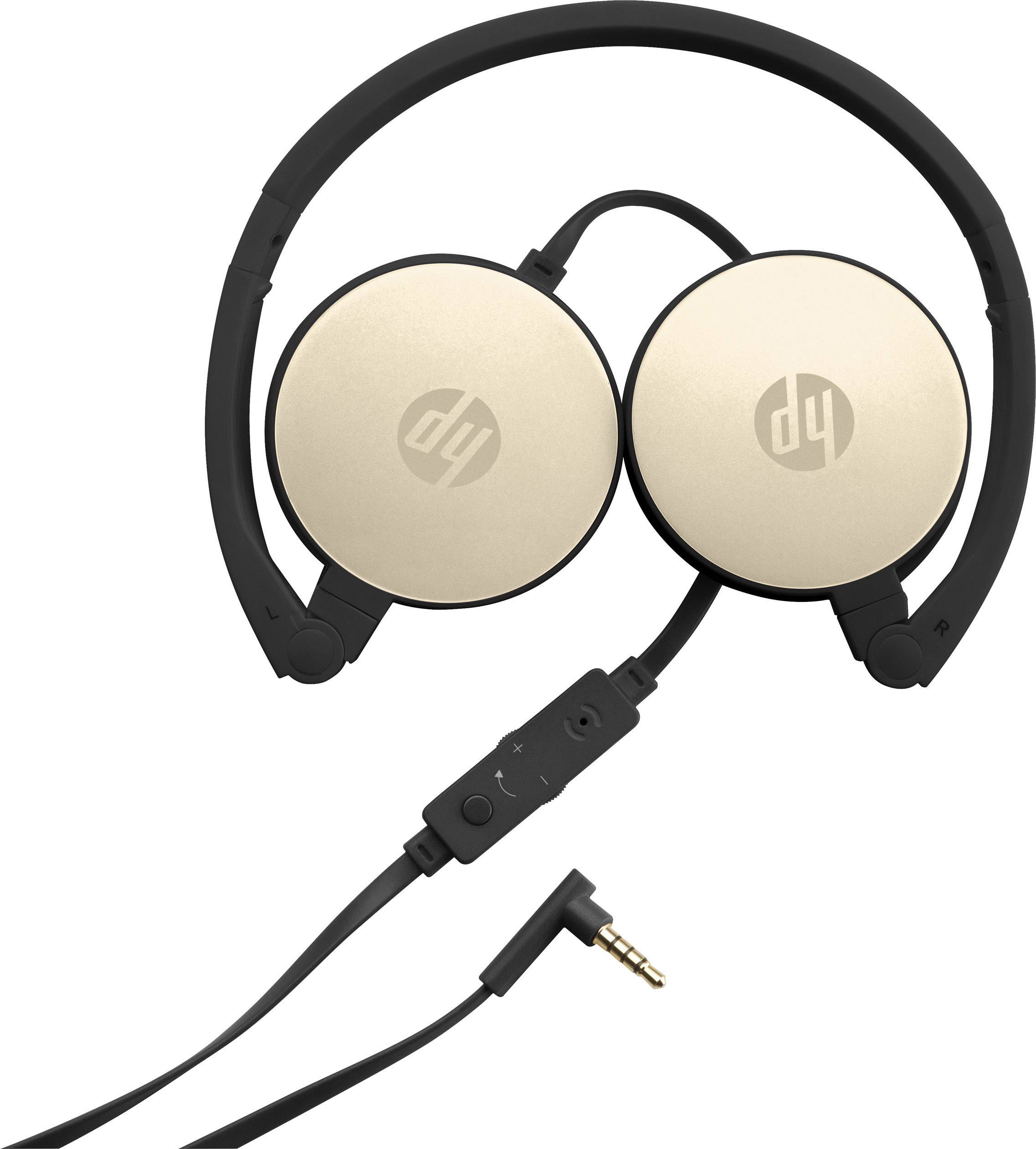 HP H2800 On Ear cuffia auricolare via cavo Oro Eliminazione del rumore-4