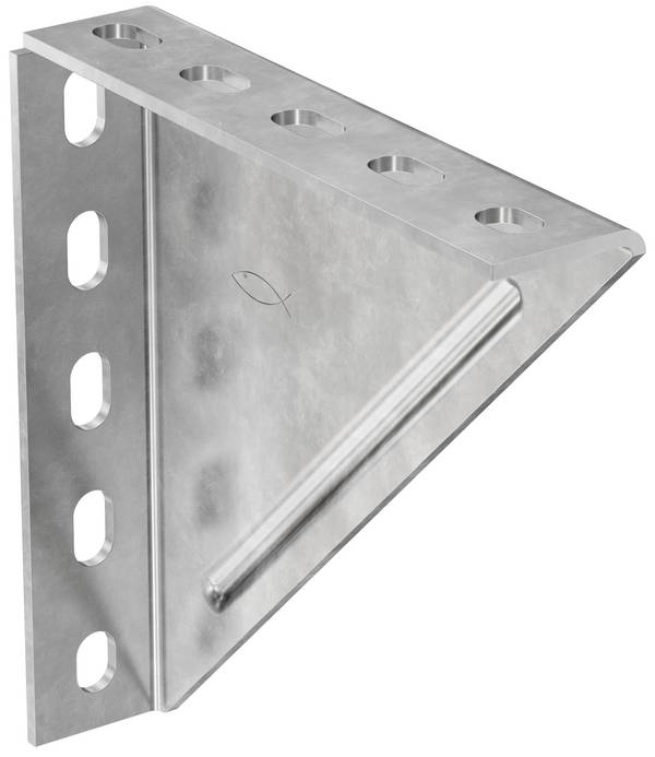 Fischer  Staffa universale  Acciaio, zincato a caldo  538118 5 pz.
