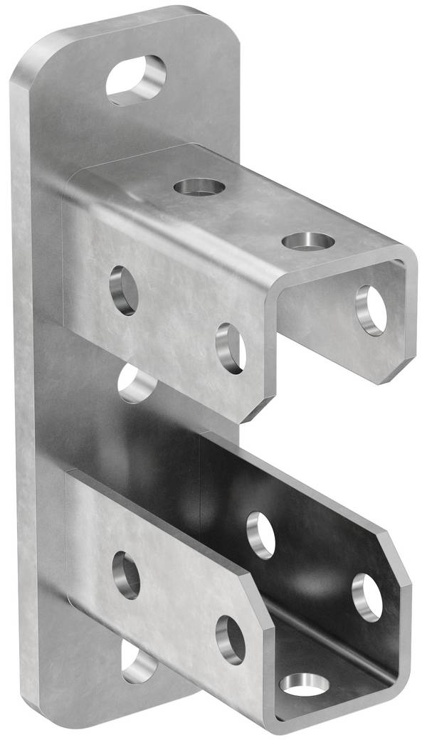 Fischer  Flangia della sella  Acciaio, zincato a caldo  538126 5 pz.