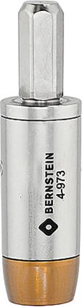 Un utensile metallico con testa esagonale e base arancione, inciso con 'BERNSTEIN 4973', utilizzato per applicazioni di precisione.