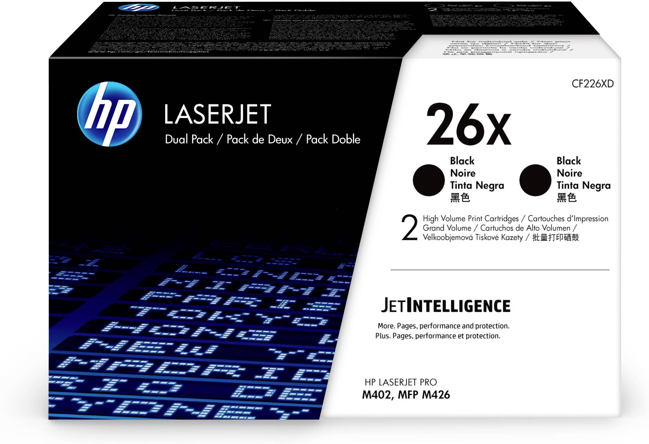 HP Toner 26X Originale Conf 2 pz Nero 18000 pagine CF226XD