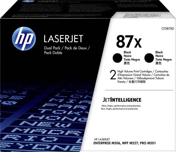 HP Toner 87X Originale Conf 2 pz Nero 36000 pagine CF287XD