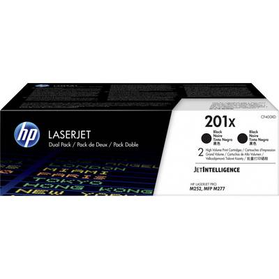 'HP LaserJet 201X Dual Pack Toner per M252, MFP M277. Alta capacità, Nero, Tecnologia JetIntelligence.'