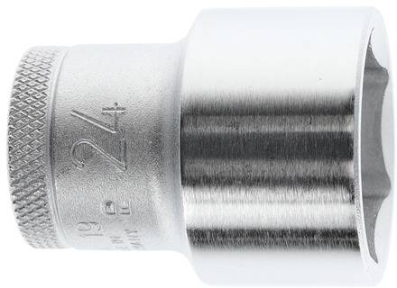 Chiave inglese in metallo con apertura esagonale, dimensione 24 mm, con bordo impugnatura zigrinato per una presa migliore.