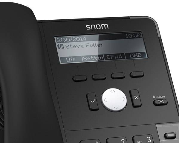 Snom D712 telefono IP Nero 4 linee (Snom VOIP Corded Desk Phone D712)-0