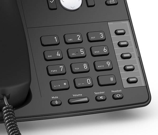 Snom D712 telefono IP Nero 4 linee (Snom VOIP Corded Desk Phone D712)-4