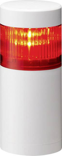 Dispositivo cilindrico bianco con luce rossa illuminata sulla parte superiore.
