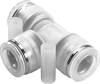 FESTO Raccordo a T 133111 NPQP-T-Q6-E-FD-P10 Ø tubo: 6 mm 1 pz.
