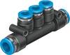 FESTO Raccordo multiplo 153203 QST3-6-4 Ø tubo: 6 mm 1 pz.