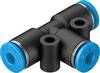 FESTO Raccordo a T 130802 QST-4-100 Ø tubo: 4 mm 1 pz.