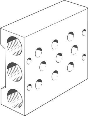 FESTO Blocco di collegamento 11899 PRS-1/8-3-B
