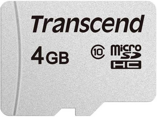 Transcend Premium 300S Scheda microSDHC  4 GB Class 10