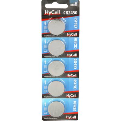 HyCell Batteria a bottone CR 2450 3 V 5 pz.  Litio CR2450